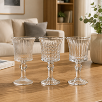 Verres à whisky JH Mini à longue tige, motifs gaufrés variés, personnalisables, petite taille, style Old Fashioned, collection 2026
