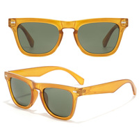 Nouveau Cat Eye femmes Rivets lunettes de soleil mode Hawksbill marque Designer vert foncé lunettes nuances UV400 hommes lunettes de soleil