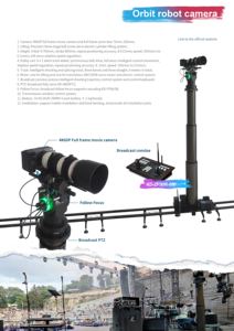 KIND Orbit <span class=keywords><strong>Robot</strong></span> 360 ° 4K60P Marco completo Enfoque automático Zoom Cámara Iglesia Conferencia Concierto Estación de televisión - Product Image 4