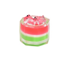 Wholesale Imitation Milk Tea <b>Cup</b> Squeeze Toy Colorful Fruit Cube Dessert Fidget Squishy Toy Anti-anxiety Decompression Gift - Product Image 6