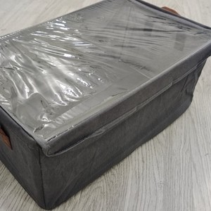 New Foldable Home Clothing <b>Storage</b> Box with Steel Frame and Dust Cover - Product Image 4