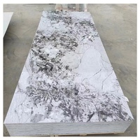 Panneau de marbre en Pvc haute densité, pierre artificielle, plaque Uv en plastique, panneau mural, revêtement UV, feuille de marbre