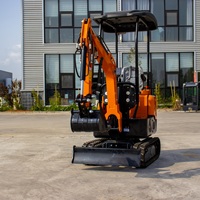 Ekskavator Mini Crawler Hemat Energi 1000kg Stabilitas Tinggi HT-10 Micro Mini Excavator dengan Berbagai Lampiran Harga