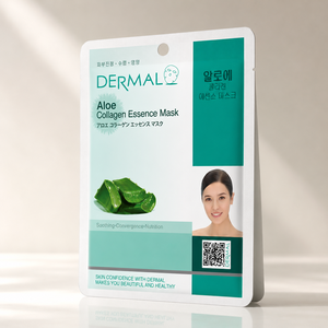 เดอร์มอล อโล คอลลาเจน เอสเซนส์ มาส์ก 23 กรัม แผ่นมาส์กหน้า สำหรับผิวแพ้ง่าย - Product Image 2