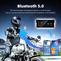 Navigateur GPS sans fil pour moto Keykeer, écran tactile 8,1 pouces, CarPlay et Android Auto, compteur de vitesse pour moto 5 pouces