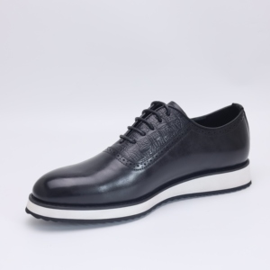 Scarpe Formali da Uomo con Tomaia in PU Goffrato Coccodrillo, Suola Intermedia in Schiuma, Suola Antiscivolo - Product Image 2