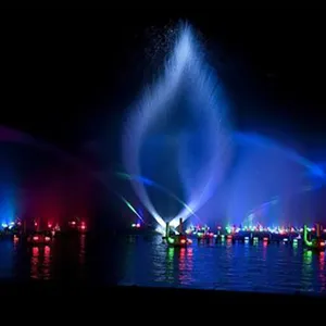 Boquilla de fuente de eje de música interior controlada con motor paso a paso impermeable y bomba de agua sumergible, espectáculo de luces de agua