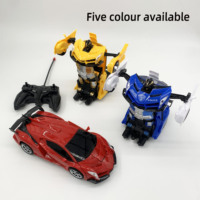 AiJH Voiture RC 1:18 pour garçons, mode démonstration à déformation fluide, rotation à 360°, voiture télécommandée 27 MHz, voiture robot RC