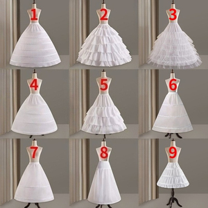 <span class=keywords><strong>Jupon</strong></span> de Robe de Mariée pour Femme avec 6 <span class=keywords><strong>Cerceaux</strong></span> Crinoline Intérieure Jupe Lolita Doublée Jupe Tutu <span class=keywords><strong>Jupon</strong></span> de Mariée Technique à Volants - Product Image 5