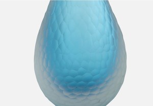American semplice creativo luce blu <span class=keywords><strong>paralume</strong></span> in vetro per la decorazione camera da letto elettrico vetro vetro lampada da tavolo fornitura - Product Image 3