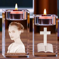 Offre Spéciale – Porte-bougie Tealight 80 mm pour Décoration de Mariage, Cadeaux de Première Communion, Centres de Table, Artisanat en Cristal, Porte-bougie WDY0456