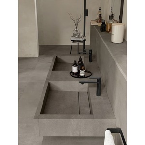 Custom Plan Vasque Doble <span class=keywords><strong>Lavabo</strong></span> Vaniti <span class=keywords><strong>Mueble</strong></span> de Baño Diseño Minimalista - Product Image 2