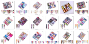 Feuilles de transfert pour ongles, décoration de manucure, 1 étui, 10 rouleaux, 2020x4, prix d'usine, DIY bricolage, 100 - Product Image 5
