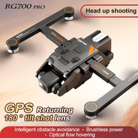 Nouveau 2026 700 PRO Drone Pliable sans Balais 6 Canaux 2.4G WiFi Contrôlé par Application pour Débutants avec Double Caméra et Évitement d'Obstacles