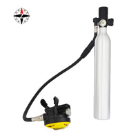 Promotion d'usine, bouteille d'air de plongée de haute qualité, équipement de plongée portable efficace, petite capacité, bouteille d'oxygène avec valve