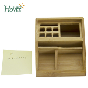 Petit porte-<span class=keywords><strong>crayon</strong></span> de bureau <span class=keywords><strong>en</strong></span> <span class=keywords><strong>bois</strong></span> de bambou fait à la main pour le bureau - Product Image 2