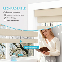 Stores zébrés occultants intelligents à succès, équipés de panneaux solaires, stores motorisés pour fenêtre