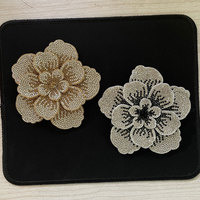 Patchs en tissu à coudre en PVC avec paillettes 3D en forme de fleurs, différentes couleurs, bricolage pour chaussures, sacs, accessoires vestimentaires, vente directe d'usine