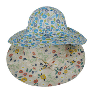 Fff1364 mùa hè UPF50 + Bowknot Sun Visor Toddler bé bãi biển Sun hat có thể điều chỉnh trẻ em rộng vành xô hat - Product Image 2