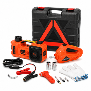 Kit de Gato Hidráulico Eléctrico de 5 Toneladas 12VDC, Herramienta Automática de Elevación de Piso con Llave de Impacto y Bomba Infladora para Cambio de Neumáticos de SUV - Product Image 1