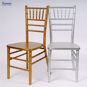 Silla de Comedor Chiavari Apilable de Madera Maciza Dorada, para Uso Comercial en Hoteles, Bodas, Banquetes, Eventos y Fiestas, Duradera y Estable - Product Image 6