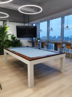 Table de billard multi-combo pour la maison, sport professionnel, 3 en 1, table de billard et table à manger, salon, table de billard et table à manger utilisée