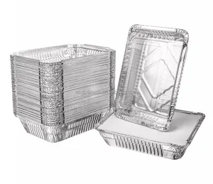 OEM Disposable Foil Container Aluminum Pans Recyclable AluminiumTray For Food Foil Packaging