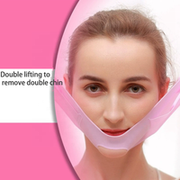 Patch amincissant coréen double ligne pour le visage et le menton, masque liftant en V, sangle de lifting du visage en V, sangle de lifting du menton