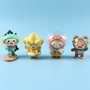 Disesuaikan Mi Meng pesta liburan Mini Dunia lucu 8 boneka trendi mainan Gacha tokoh PVC