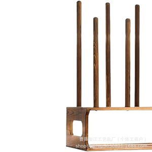 Wooden standing boot <b>storage</b> <b>rack</b>, floor-standing, entryway, tall boot and <b>shoe</b> <b>rack</b>, solid wood rain boot hanging <b>rack</b>. - Product Image 3