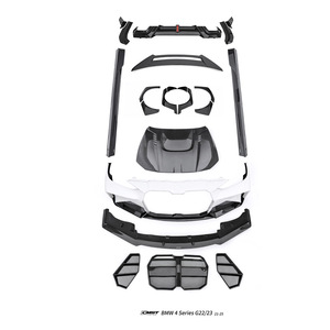 Kit carrozzeria stile CMST per <span class=keywords><strong>BMW</strong></span> serie 4 <span class=keywords><strong>G22</strong></span> paraurti anteriore diffusore posteriore Spoiler minigonne laterali cappa passaruota lifting - Product Image 6