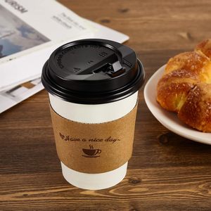 Manchons en papier biodégradables pour boissons chaudes, hôtels et cafés, 8/12/16 oz, avec logo - Product Image 5
