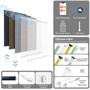 Tende Romane Elettriche in <span class=keywords><strong>Alluminio</strong></span> Isolanti Termiche Leggere per Ufficio - Product Image 6
