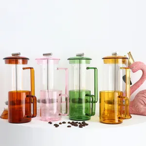 TYGLASS Hot Sale Stock 800ml French Press BPA-Free Sustainable Material Glass Francesa French Coffee Press coffee maker