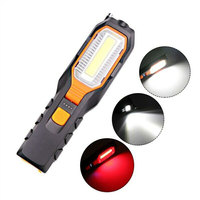 Lampe de travail lampe de travail d'inondation cob outil d'urgence lampe torche led lampe de poche lampe de travail magnétique rechargeable