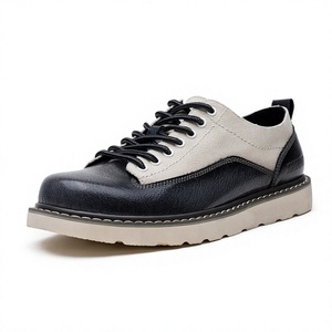 Chaussures de travail rétro extra-larges pour hommes, style américain, décontractées, en <span class=keywords><strong>cuir</strong></span>, à lacets, à bout épais, pour le printemps/automne - Product Image 2