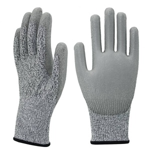 13g HPPE Liner Plam Guantes DE SEGURIDAD RECUBIERTOS DE <span class=keywords><strong>PU</strong></span> Equipo de protección personal Guantes DE TRABAJO DE SEGURIDAD RECUBIERTOS DE PALMA para la construcción - Product Image 1