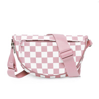 Nouveauté : Sacs bandoulière style à carreaux, sac banane en nylon imperméable, sac de ceinture grande capacité, sacs de taille décontractés et sportifs