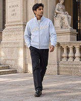 Sweat-shirt confortable à fermeture éclair intégrale en coton French Terry 350G pour homme, col montant, logo patch, veste pour l'extérieur, fabrication OEM