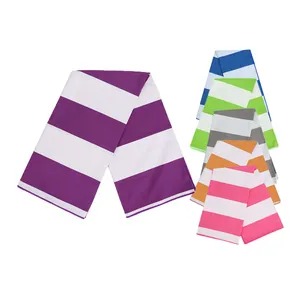 Huiyi Brand New Design Big Stripe Beach Towels Wholesale China Supplier Quick Dry Personalized Beach Towel