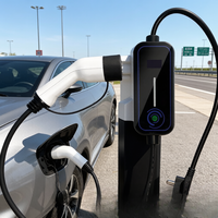 Neue Jinghu Straßenrand-Rettungs-EV-Ladestation 3,5-7kW Typ 2 Anschluss IP54 Wetterfest Mobile Bedienung Plug&Charge TA-AC-B1-P