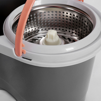 Tête de balai rotative 360 pour Mopturkey Mopspinning, en microfibre et acier inoxydable, avec pédale, haute capacité, du fabricant
