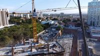 Grue à tour mobile 5T HAISHAN à ascension interne avec moteur à engrenages - Haute efficacité pour la construction QTZ66-HS5010A
