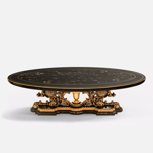 Chaise de salle à manger de style <span class=keywords><strong>Louis</strong></span> <span class=keywords><strong>XVI</strong></span> néoclassique français, sculptée à la main, dorée, en bois massif, rembourrée, pour la décoration de villa et de maison - Product Image 4