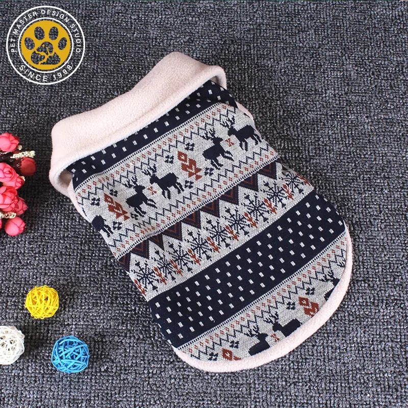 Pet Master Dog Christmas Autumn Winter Sweater Teddy Clothes Cat Pet Clothing Puppy Clothes Dog Cotton Sweater