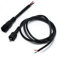 Connecteur de câblage étanche IP68 mâle-femelle avec verrouillage à vis et fils pré-étamés pour chargeur, batterie, LED