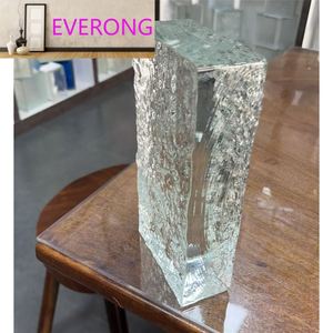 Bloc <span class=keywords><strong>de</strong></span> <span class=keywords><strong>verre</strong></span> massif 20x10x5cm avec surface ondulée creuse, solution <span class=keywords><strong>de</strong></span> design graphique <span class=keywords><strong>pour</strong></span> cloisons et murs en <span class=keywords><strong>verre</strong></span> <span class=keywords><strong>pour</strong></span> projets - Product Image 3