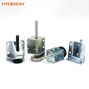Patas ajustables para gabinetes Hyderon de acero con almohadilla de goma para patas de muebles - Product Image 2