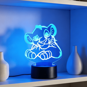 Adjustable 7/16 Colors Decorative 3D Illusion Cute Animal Night Lamp 7 Color Change Touch and <b>Remote</b> <b>Control</b> Night Light - Product Image 2