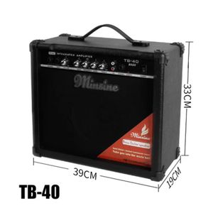 Amplificador Minsine TB40 de 40W para Bajo Eléctrico con Altavoz y Construcción en <span class=keywords><strong>Metal</strong></span> y Plástico - Product Image 2